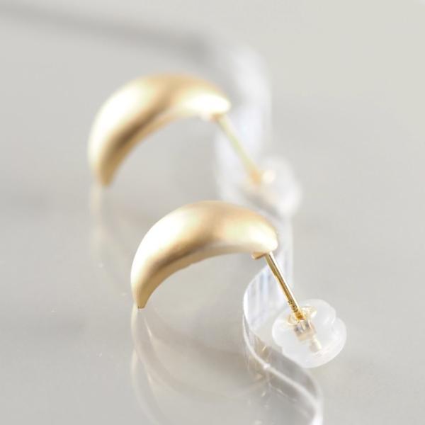 ピアス 18金 シンプル k18 艶なし 地金 ホーニング 軽い 華奢 シンプルコーデ 大人 おしゃれ |  | 03