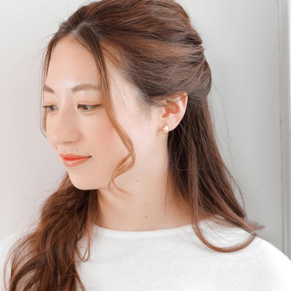 ピアス 18金 シンプル k18 艶なし 地金 ホーニング 軽い 華奢 シンプルコーデ 大人 おしゃれ |  | 07