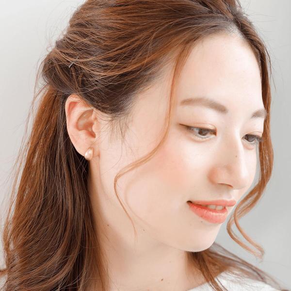 ピアス 18金 シンプル k18 艶なし 地金 ホーニング 軽い 華奢 シンプルコーデ 大人 おしゃれ |  | 08