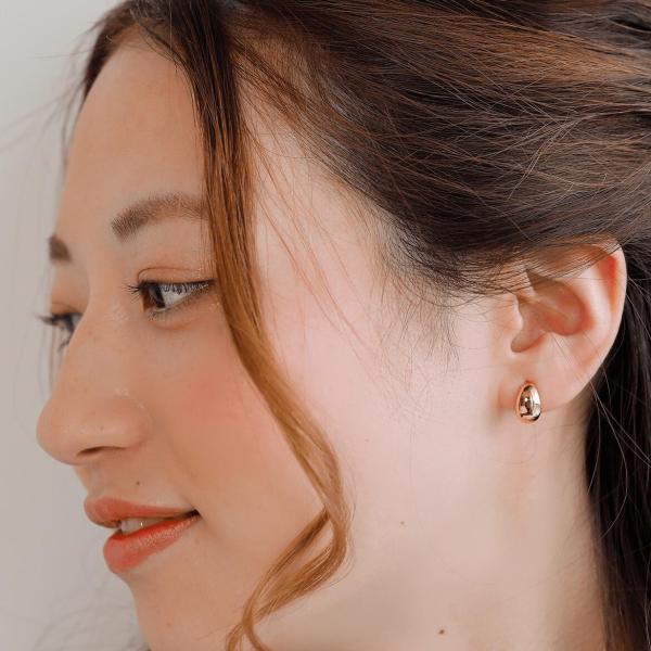 ピアス 18金 シンプル k18 軽い 華奢 シンプル シンプルコーデ 大人 おしゃれの画像