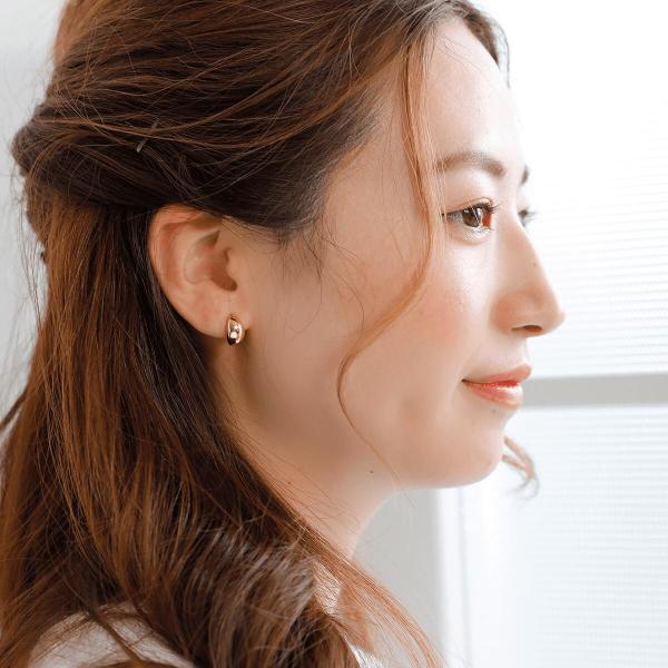 ピアス 18金 シンプル k18 軽い 華奢 シンプル シンプルコーデ 大人 おしゃれの画像