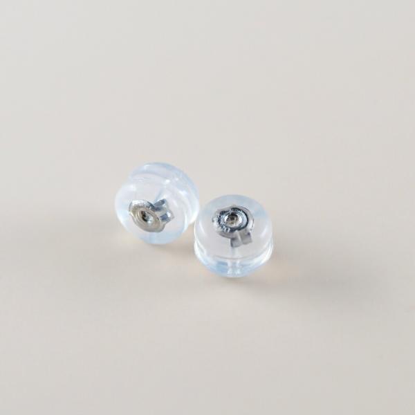 ピアス キャッチのみ k18 プラチナ pt キャッチピアス 両耳用 ダブルシリコンキャッチ スタッド はずれにくい ピアスキャッチ ペア |  | 01