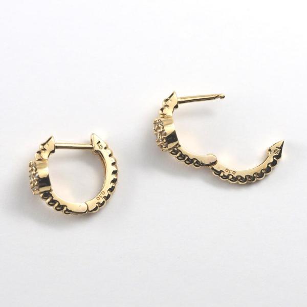 フープピアス 18k K18 18金 ダイヤ ダイヤモンド  レディース 花 フラワー 大人 おしゃれ プレゼント |  | 07