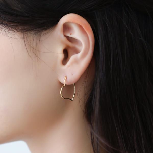 K18 ピアス 地金のピアス K18ピアス 18k 18金 ゴールド フープ シンプル シンプルコーデ ハート 大人 おしゃれ かわいい 小ぶり |  | 04
