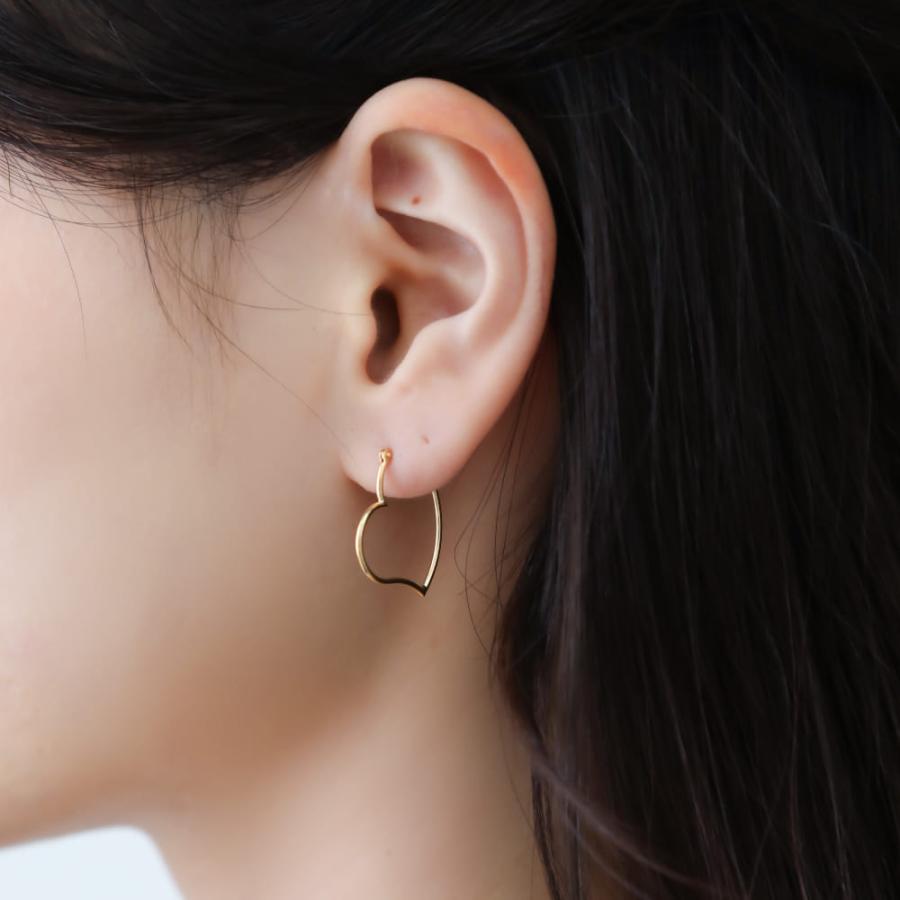 K18 ピアス 地金のピアス K18ピアス 18k 18金 ゴールド フープ シンプル シンプルコーデ ハート 大人 おしゃれ かわいい 小ぶり |  | 04