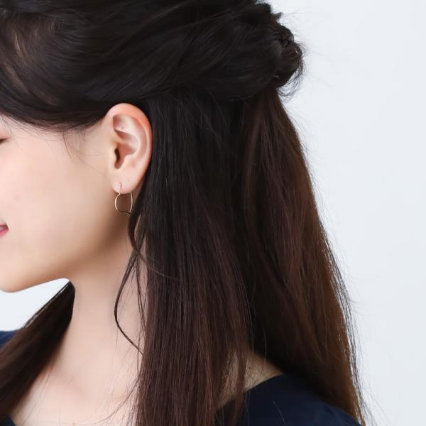 K18 ピアス 地金のピアス K18ピアス 18k 18金 ゴールド フープ シンプル シンプルコーデ ハート 大人 おしゃれ かわいい 小ぶり |  | 05