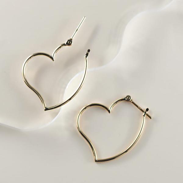 K18 ピアス 地金のピアス K18ピアス 18k 18金 ゴールド フープ シンプル シンプルコーデ ハート 大人 おしゃれ かわいい 小ぶり |  | 09