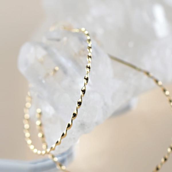 フープピアス 18k 大きめ K18 18金 40mm 平線 ひねり シンプル シンプルコーデ 大人 おしゃれ |  | 08