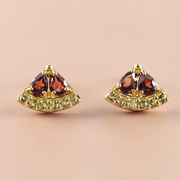 ピアス 18金 ガーネット ガーネ ペリドット カラーストーン ピアス スイカ 西瓜 果物 フルーツ 18k カラフル 可愛い かわいい |  | 01