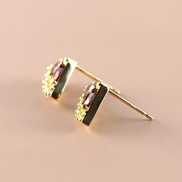 ピアス 18金 ガーネット ガーネ ペリドット カラーストーン ピアス スイカ 西瓜 果物 フルーツ 18k カラフル 可愛い かわいい |  | 04