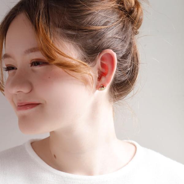 ピアス 18金 ガーネット ガーネ ペリドット カラーストーン ピアス スイカ 西瓜 果物 フルーツ 18k カラフル 可愛い かわいい |  | 06