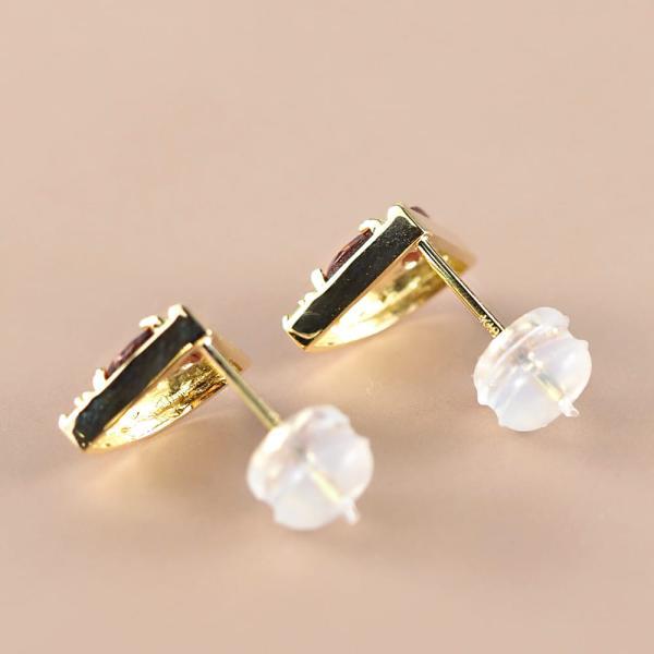 ピアス 18金 ガーネット ガーネ ペリドット カラーストーン ピアス スイカ 西瓜 果物 フルーツ 18k カラフル 可愛い かわいい |  | 09