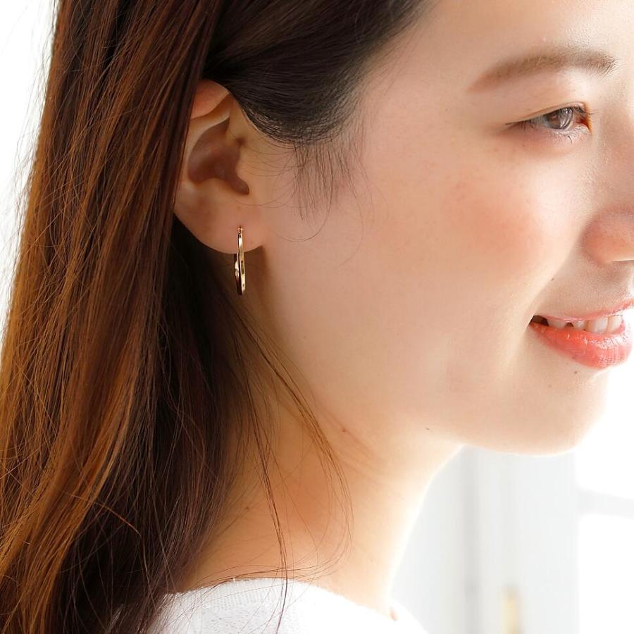 ピアス レディース 地金 18金 K18 k18 ゴールド オーバル 輪っか ピアス レディース 地金 18金 K18 k18 ゴールド オーバル 輪っか