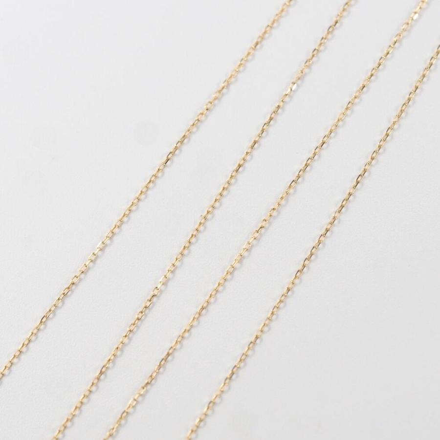 18金 ピアス 18金ピアス K18 k18 長い ロング ロングピアス ゴールド チェーン チェーンピアス デザイン シンプル 小豆の画像