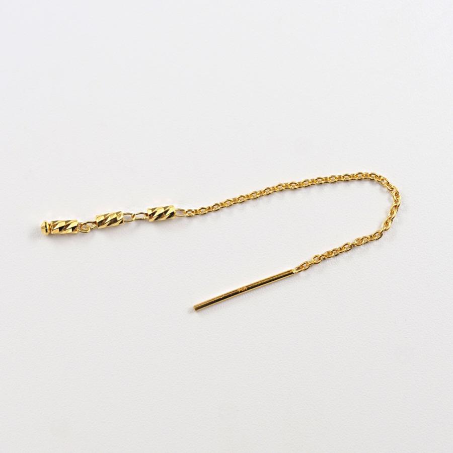24金 ピアス 24金ピアス 純金 k24 K24 長い ゴールド チェーン シンプル 角 小豆 人気 普段使い プレゼント |  | 02