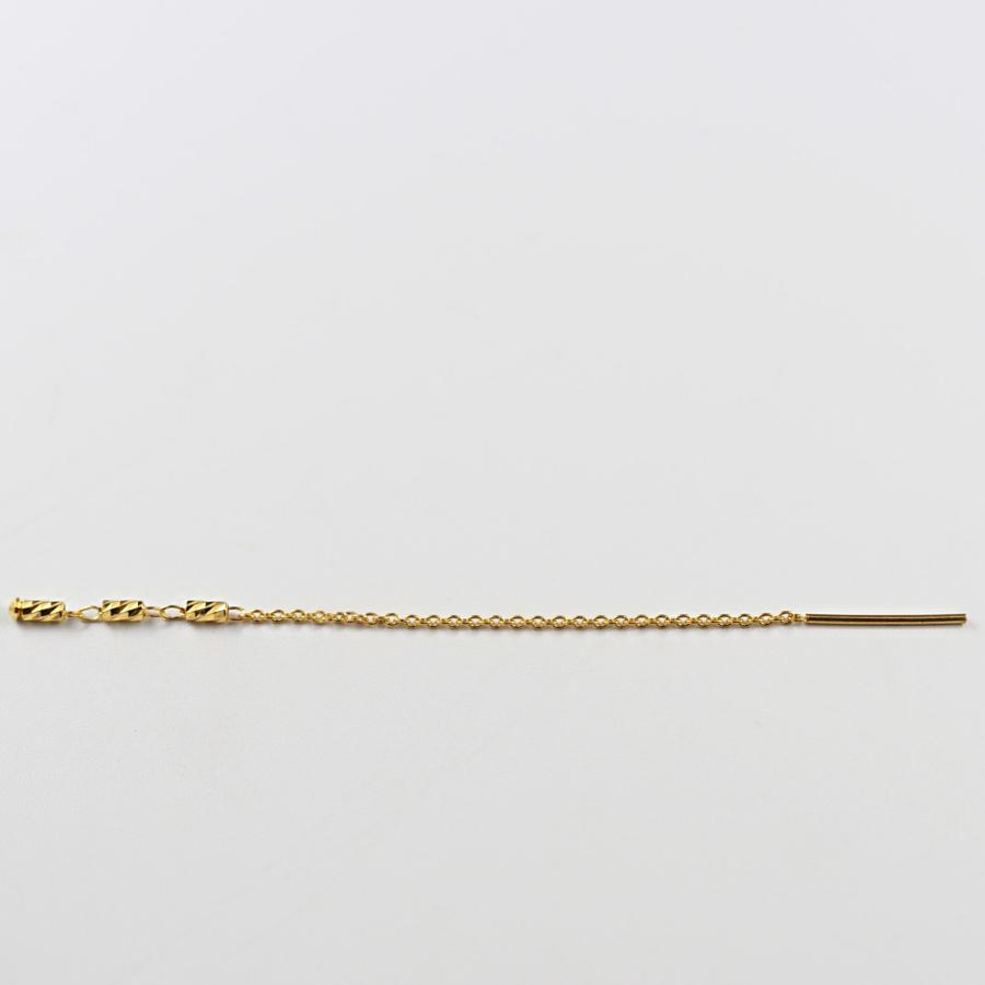 24金 ピアス 24金ピアス 純金 k24 K24 長い ゴールド チェーン シンプル 角 小豆 人気 普段使い プレゼント |  | 06