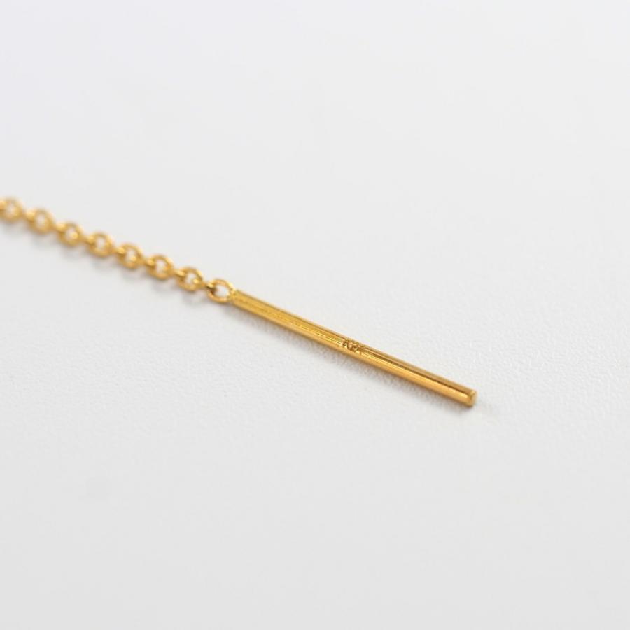 24金 ピアス 24金ピアス 純金 k24 K24 長い ゴールド チェーン シンプル 角 小豆 人気 普段使い プレゼント |  | 07