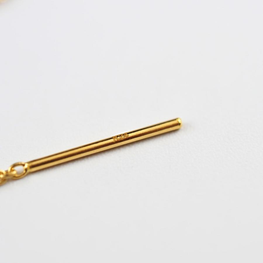 24金 ピアス 24金ピアス 純金 k24 K24 ダイヤ ダイヤモンド 一粒石 長い ゴールド チェーン シンプル 小豆 普段使い プレゼント |  | 06