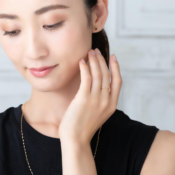 指輪 レディース 馬蹄 18金 ダイヤモンド リング ホースシュー お守り 18k レディース メンズ プレゼント MITURE ミチュール |  | 04