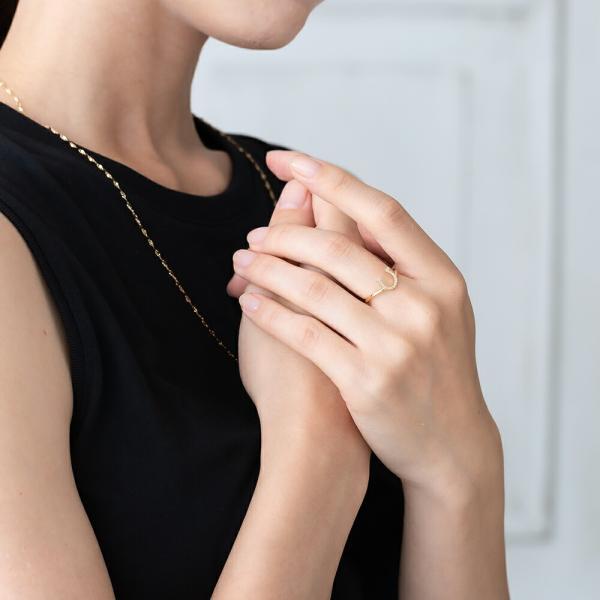 指輪 レディース 馬蹄 18金 ダイヤモンド リング ホースシュー お守り 18k レディース メンズ プレゼント MITURE ミチュール |  | 06