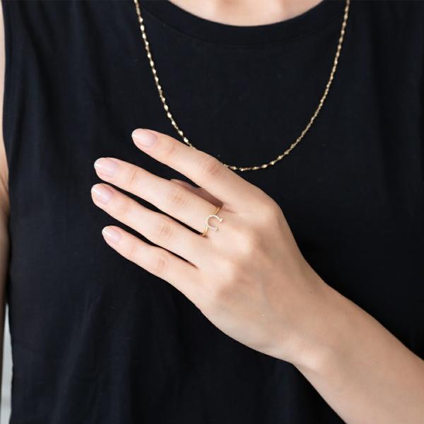 指輪 レディース 馬蹄 18金 ダイヤモンド リング ホースシュー お守り 18k レディース メンズ プレゼント MITURE ミチュール |  | 07