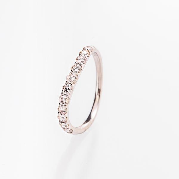 指輪 レディース 18金 ダイヤモンド リング 指輪 0.5ct ハーフエタニティ 18k プレゼント  MITURE ミチュールの画像