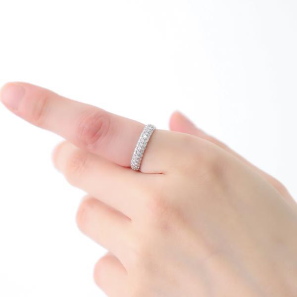 指輪 レディース 18金 k18 PT プラチナ ダイヤモンド リング 指輪 0.5ct パヴェ プレゼント ギフト |  | 10
