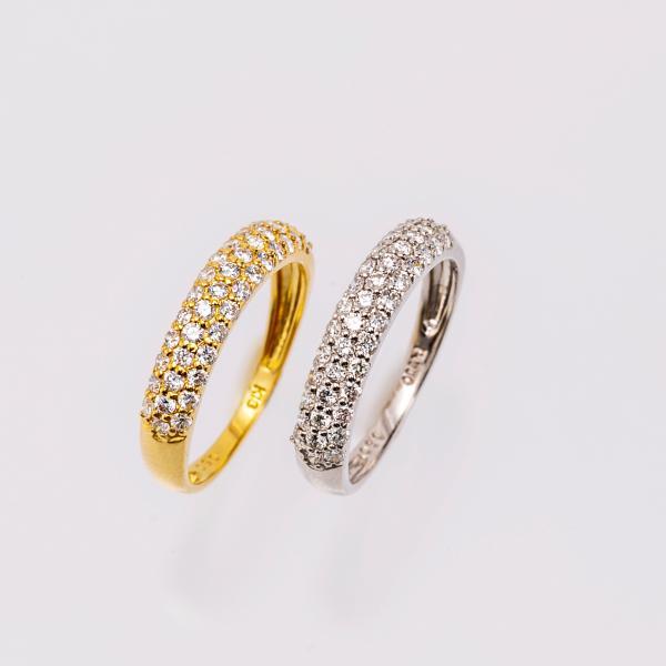 指輪 レディース 18金 k18 PT プラチナ ダイヤモンド リング 指輪 0.5ct パヴェ プレゼント ギフト |  | 02