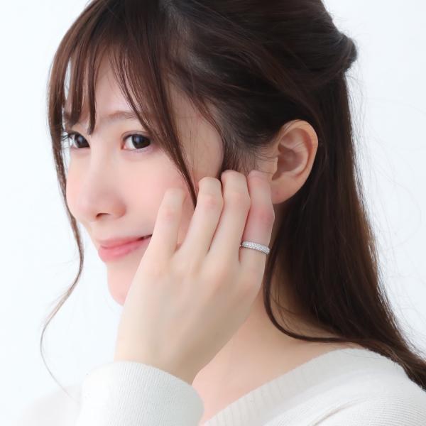 指輪 レディース 18金 k18 PT プラチナ ダイヤモンド リング 指輪 0.5ct パヴェ プレゼント ギフト |  | 06