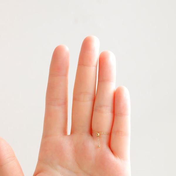 18金 リング k18 指輪 ルビー チェーンリング スライド式 ムーブ 調節 長さ調節 プレゼント 女性 |  | 07