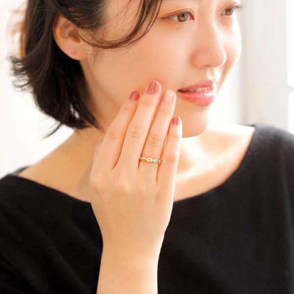 指輪 レディース18金 フリーサイズ リング k18 形状記憶 ミラーボール 人気 おしゃれ プレゼント |  | 02