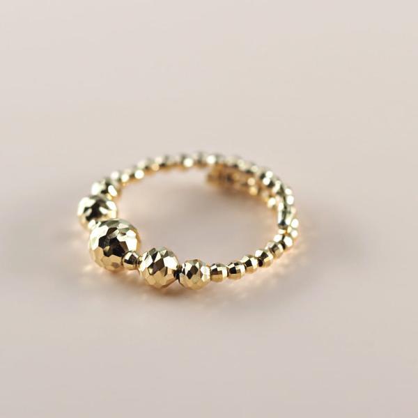 指輪 レディース18金 フリーサイズ リング k18 形状記憶 ミラーボール 人気 おしゃれ プレゼント |  | 05