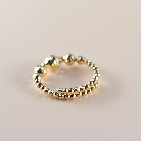 指輪 レディース18金 フリーサイズ リング k18 形状記憶 ミラーボール 人気 おしゃれ プレゼント |  | 06