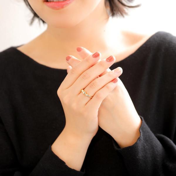 指輪 レディース18金 フリーサイズ リング k18 形状記憶 ミラーボール 人気 おしゃれ プレゼント |  | 07