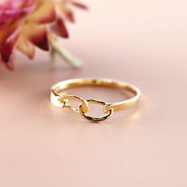 リング 指輪 K18 イエローゴールド  K18YG 18金 18k 喜平 チェーン リング 地金 指輪 鎖 ゴールド シンプル |  | 01