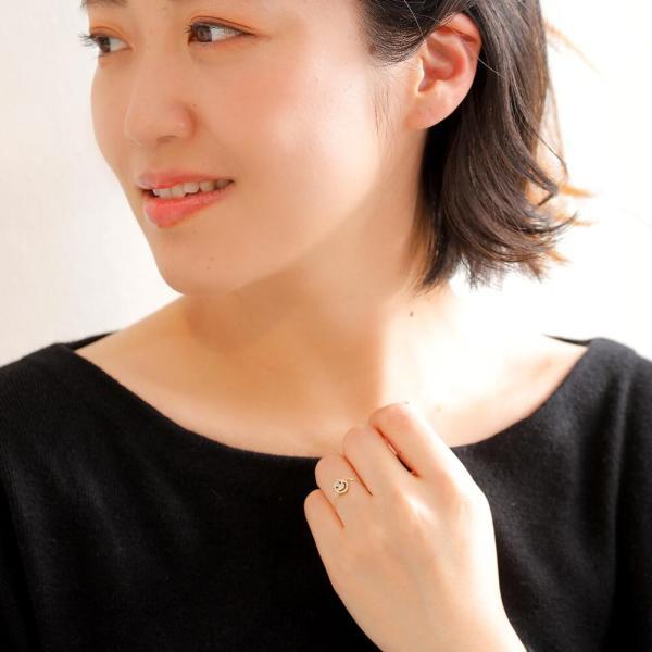 K18 k18 18金 指輪 リング チェーンリング チェーン スマイル パヴェ ニコ ニコちゃん ダイヤモンド ダイヤ かわいい |  | 01