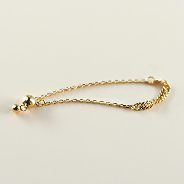 指輪 レディース 18金 フリーサイズ 18金指輪 リング チェーンリング 鎖 シンプル 重ね付け スクリュー 華奢 ジュエリー プレゼント おすすめ |  | 05