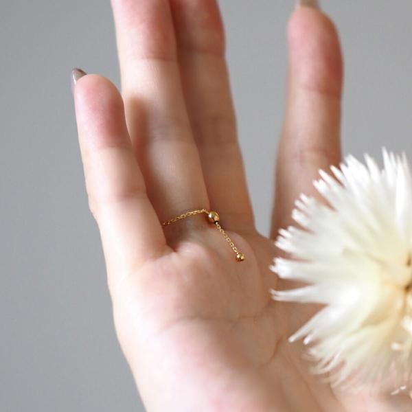 爆買 指輪 レディース 18金 フリーサイズ 18金指輪 リング チェーン