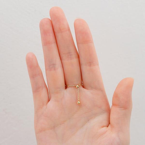 ハワイアンジュエリー 指輪 レディース 18金 フリーサイズ リング k18 K18 ハイビスカス ハワイ チェーンリング 18金指輪 k18リング ゴールド |  | 10