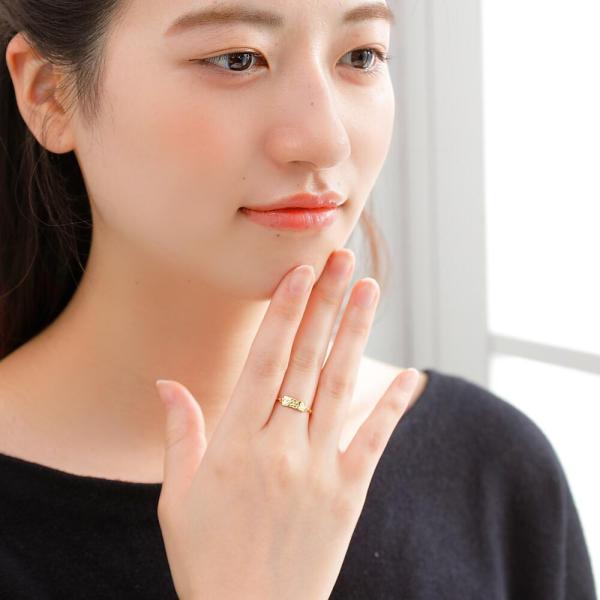 ハワイアンジュエリー 指輪 レディース 18金 フリーサイズ リング k18 K18 ハイビスカス ハワイ チェーンリング 18金指輪 k18リング ゴールド |  | 07