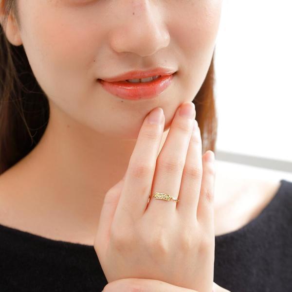 ハワイアンジュエリー 指輪 レディース 18金 フリーサイズ リング k18 K18 プルメリア ハワイ チェーンリング フリーサイズ 18金指輪 k18リング ゴールド |  | 02