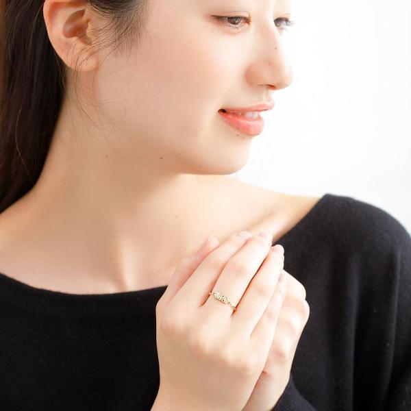 ハワイアンジュエリー 指輪 レディース 18金 フリーサイズ リング k18 K18 プルメリア ハワイ チェーンリング フリーサイズ 18金指輪 k18リング ゴールド |  | 03