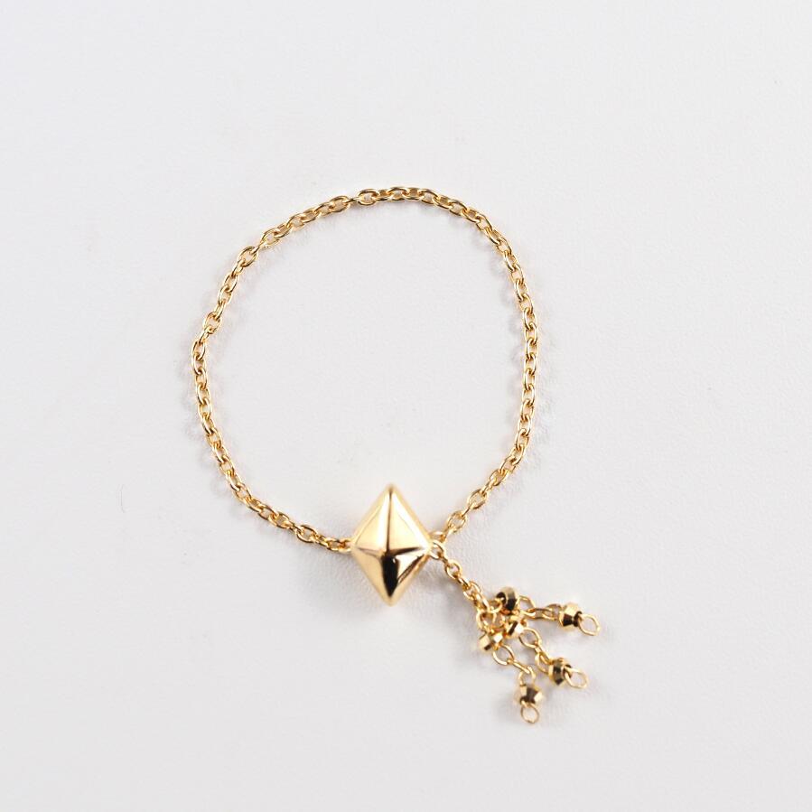 指輪  チェーンリング  チェーン 18金 ひし形 イエローゴールド スライド式 K18ゴールド ムーブ 調節 長さ調節 プレゼント MITURE ミチュール |  | 04