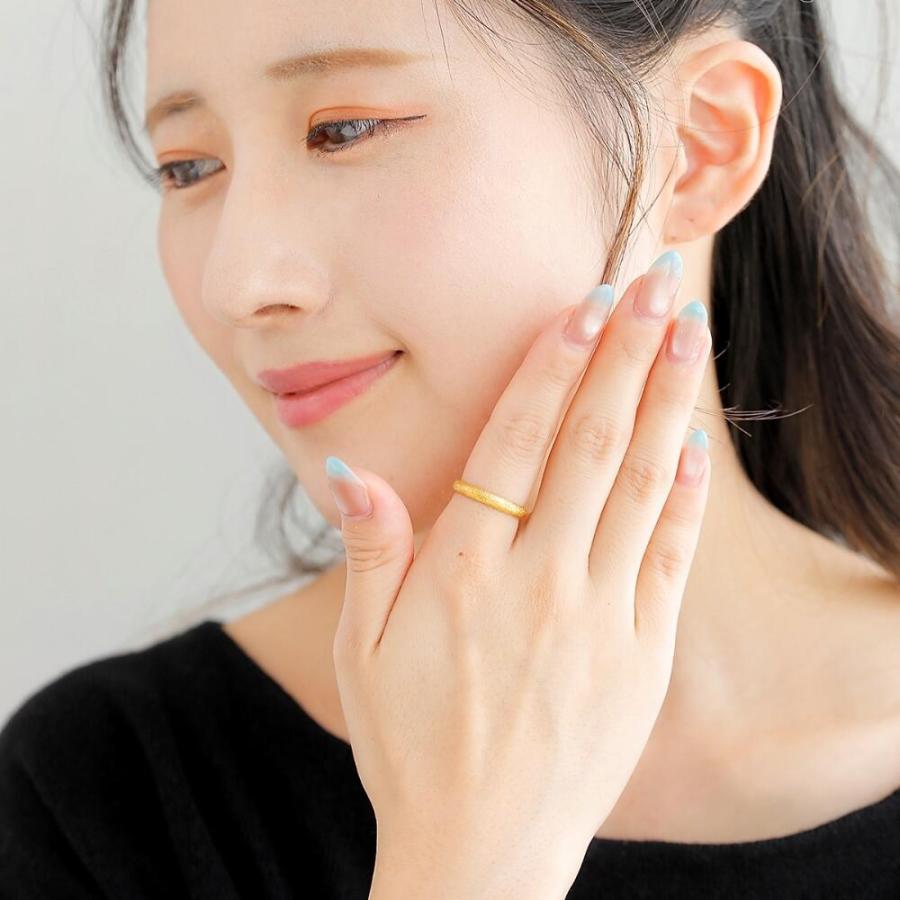24金指輪 24金 指輪 純金 ゴールド リング k24 ゆびわ 甲丸 スターダスト 艶消し シンプル 地金 ジュエリー プレゼント レディース メンズ |  | 06
