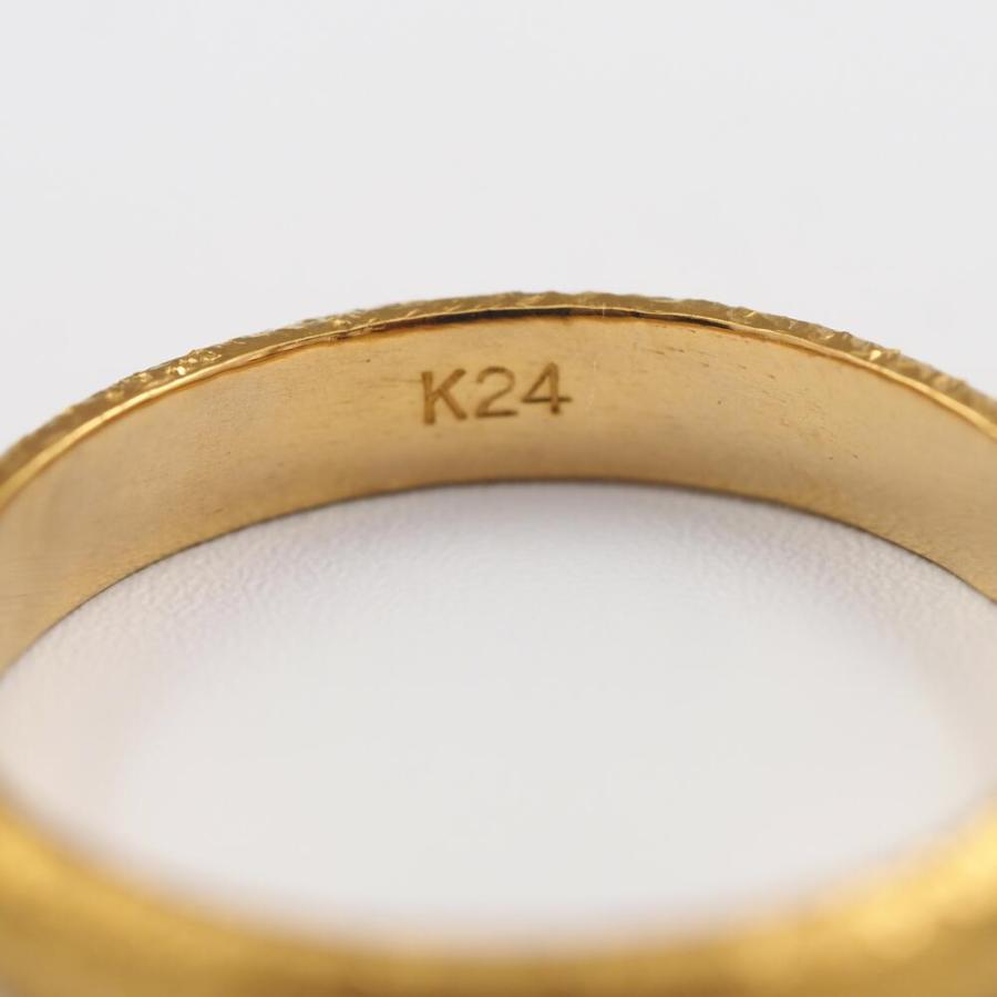 24金指輪 24金 指輪 純金 ゴールド リング k24 ゆびわ 甲丸 スターダスト 艶消し シンプル 地金 ジュエリー プレゼント レディース メンズ |  | 07
