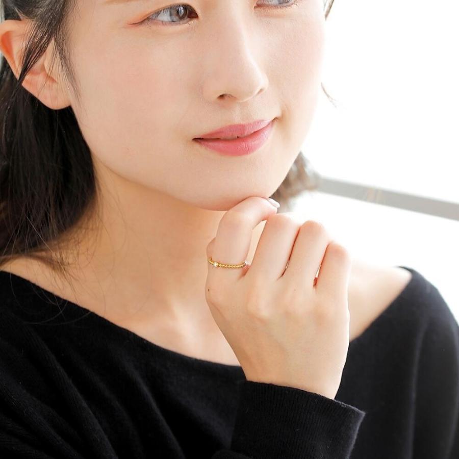 24金指輪 24金 指輪 純金 ゴールド リング 24k 一粒ダイヤモンド 24金 K24 ゴールド ミル打ち 天然ダイヤ レディース |  | 06