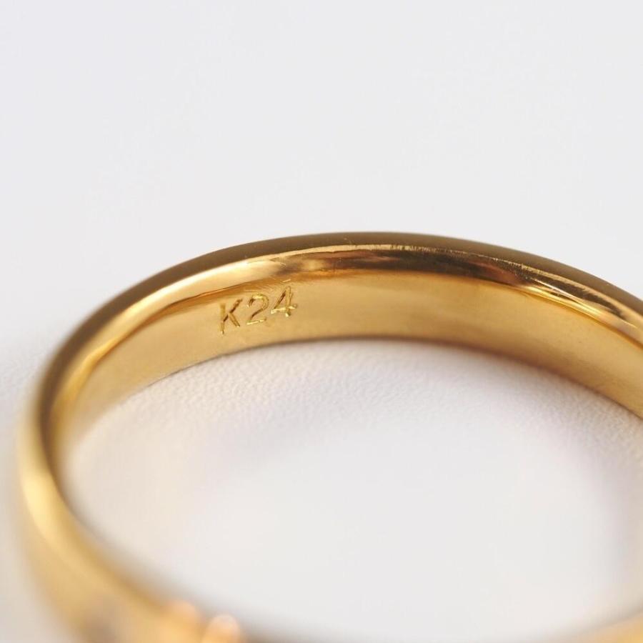 24金指輪 24金 指輪 純金 ゴールド リング ゆびわ 24金 K24 ゴールド 甲丸 天然ダイヤ ダイヤモンド レディース プレゼント ジュエリー |  | 06