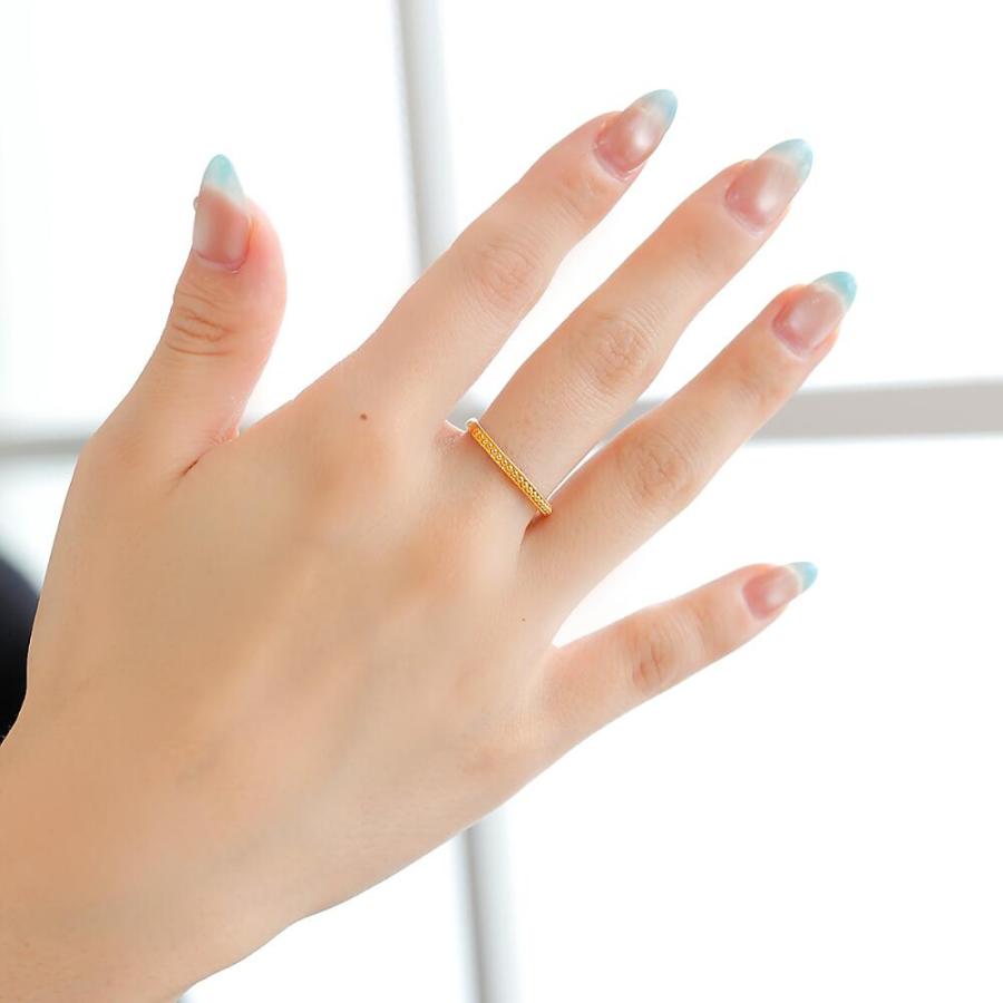 24金指輪 24金 指輪 純金 ゴールド リング ゆびわ ミル打ち シンプル 地金 ジュエリー プレゼント レディース メンズ |  | 03