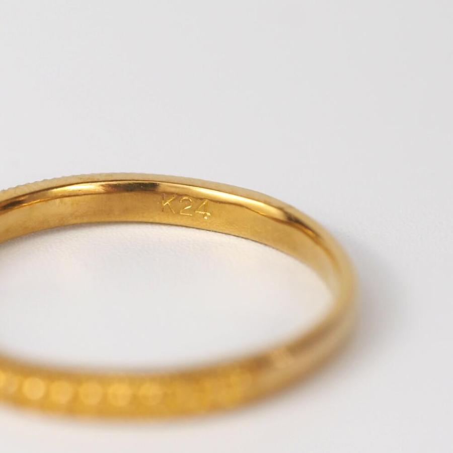 24金指輪 24金 指輪 純金 ゴールド リング ゆびわ ミル打ち シンプル 地金 ジュエリー プレゼント レディース メンズ |  | 08