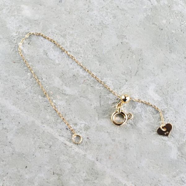 アジャスター チェーン 18金 10cm ネックレス 長さ 調節 ネックレス用